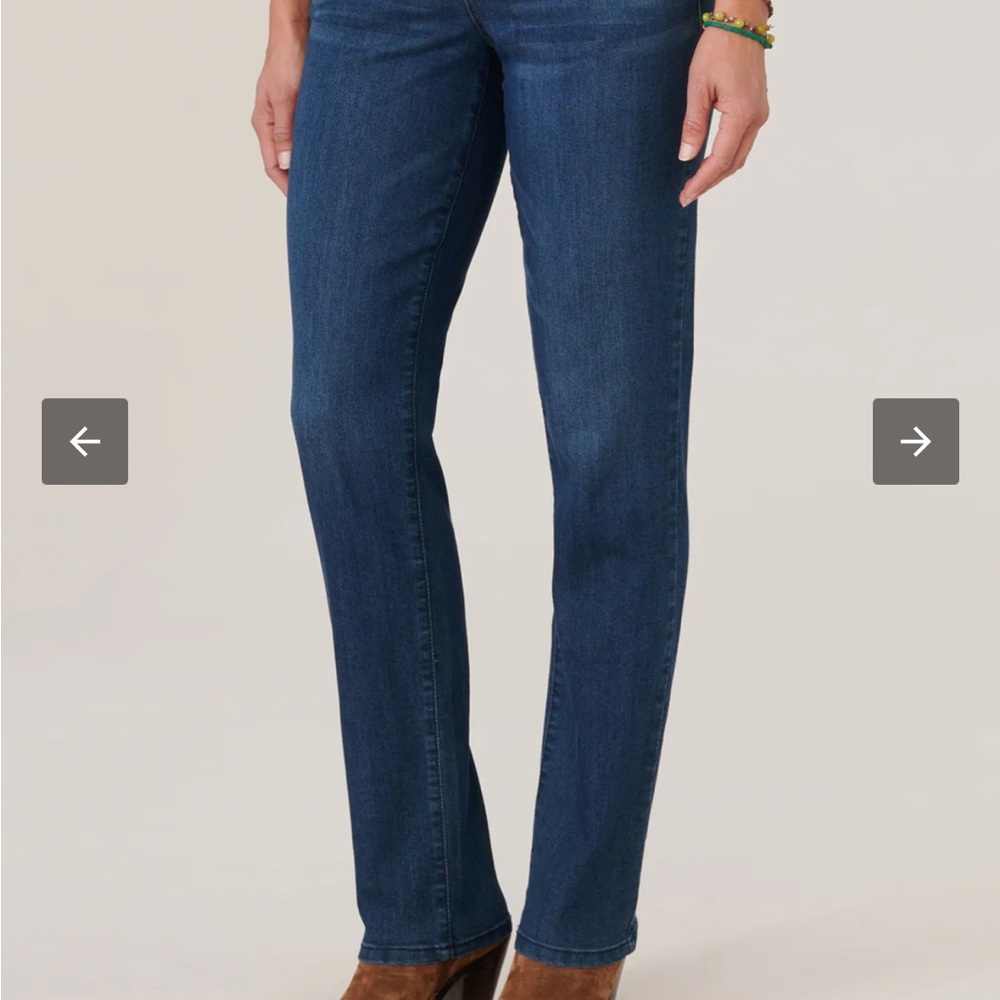 Democracy “Ab”solution® Booty Lift Straight Leg Jeans – Indigo Denim – Size 10 - Picture 2 of 10